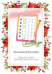 Holiday Martial Arts Attendance Challenge