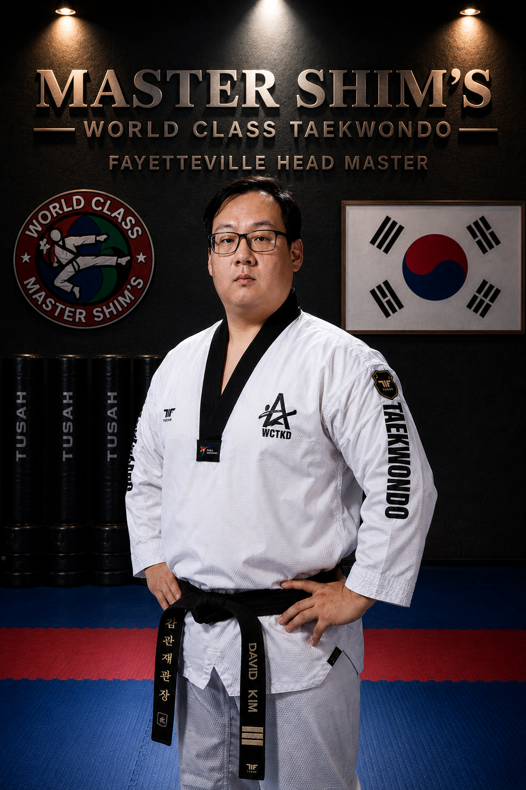 Master David Kim at Master Shim's World Class Tae Kwon Do Fayetteville Georgia