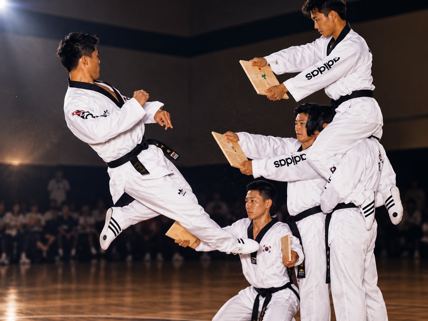 Master Jae Shim during his time with the Korean Tigers Demonstration Team